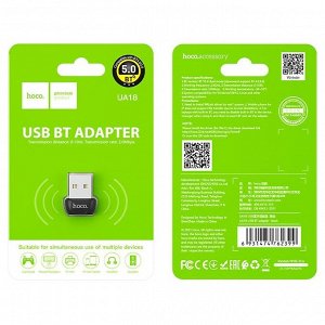 Адаптер Hoco UA18 USB BT (black)