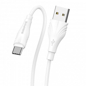 Кабель USB - Type-C Borofone BX18  300см 3A (white)