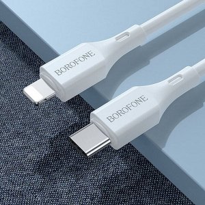 Кабель Type-C - Apple lightning Borofone BX49 PD  100см 3A  (white)