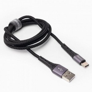 Кабель USB - Type-C Recci RTC-N12C  100см 3A (black)