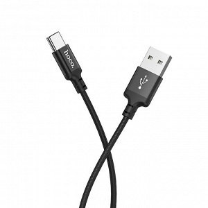 Кабель USB - Type-C Hoco X14 Times Speed  200см 3A (black)