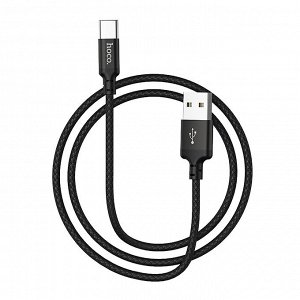 Кабель USB - Type-C Hoco X14 Times Speed  200см 3A (black)