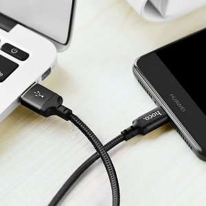 Кабель USB - Type-C Hoco X14 Times Speed  200см 3A (black)