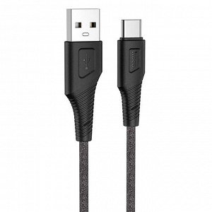 Кабель USB - micro USB Hoco X58 Airy silicone  100см 2,4A (black)