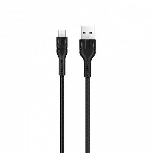 Кабель USB - micro USB Hoco U31  120см 2,4A (black)