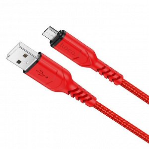 Кабель USB - micro USB Hoco X59 Victory  100см 2,4A (red)