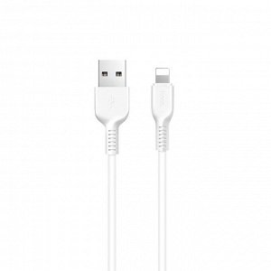 Кабель USB - Apple lightning Hoco X20 Starlight Glare  100см 2,4A (white)