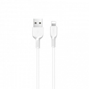 Кабель USB - Apple lightning Hoco X20 Starlight Glare  300см 2,4A (white)