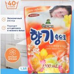 Кондиционер для белья Sandokkaebi Soft Aroma Фрезия, запасной блок, 1300 мл