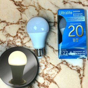 Лампа светодиодная LED A60 ULTRALITE  20Вт 220-240В E27 4000K