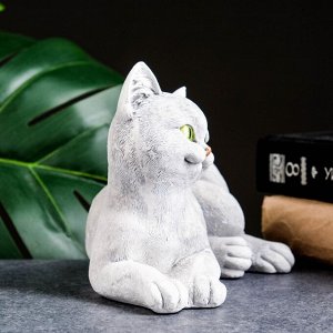 Фигурка гипс «Кошечка лежит», белая, 18x13x13 см