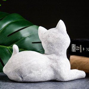Фигурка гипс «Кошечка лежит», белая, 18x13x13 см