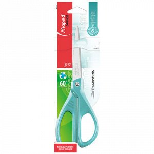 Ножницы MAPED "Essentials Color", 210 мм, бирюзовые, эргономичные ручки, 468111