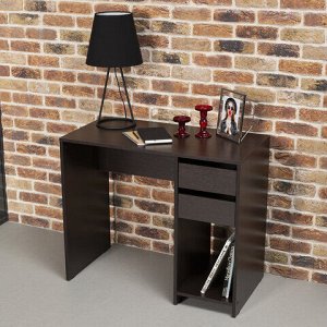 Стол письменный/компьютерный BRABIX &quot;Scandi CD-017&quot;, 900х450х750 мм, 2 ящика, венге, 641896, ЦБ013706-3