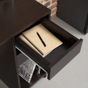 Стол письменный/компьютерный BRABIX &quot;Scandi CD-017&quot;, 900х450х750 мм, 2 ящика, венге, 641896, ЦБ013706-3