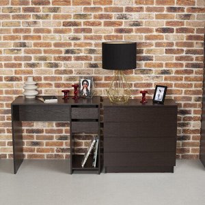 Стол письменный/компьютерный BRABIX &quot;Scandi CD-017&quot;, 900х450х750 мм, 2 ящика, венге, 641896, ЦБ013706-3