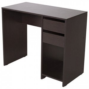 Стол письменный/компьютерный BRABIX &quot;Scandi CD-017&quot;, 900х450х750 мм, 2 ящика, венге, 641896, ЦБ013706-3