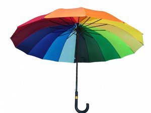 Зонт-трость радуга;Большой зонт-полуавтомат