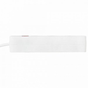 Удлинитель сетевой SONNEN PSW-303, 3 розетки c заземлением, выключатель 10 А, 3 м, белый, 513660