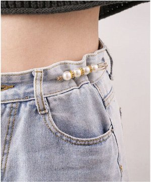 Булавка для джинс /  Пряжка для регулировки талии джинсов, брюк, платьев, длина 5,8 см