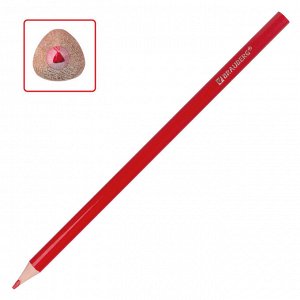 Карандаши цветные BRAUBERG PREMIUM, 12 цветов, пластиковые,шестигранные, грифель мягкий 3 мм, 181666
