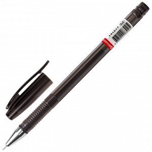 Ручка гелевая BRAUBERG Income, ЧЕРНАЯ, корпус тонированный, игольч. узел 0,5мм, линия 0,35мм, 141517