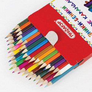 Карандаши цветные ПИФАГОР "ЭНИКИ-БЕНИКИ", 36 цв., классические заточенные, 181349