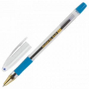 Ручка шариковая масляная с грипом BRAUBERG Model-XL GLD, СИНЯЯ, узел 0,5 мм, линия 0,25 мм, 143245
