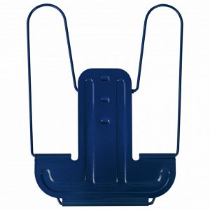 Подставка для книг и учебников BRAUBERG LINE+, металлическая, синяя, европодвес, 238071