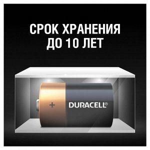 Батарейки DURACELL Basic, D (LR20, 13А), алкалиновые, КОМПЛЕКТ 2 шт, блистер (ш/к 2512)