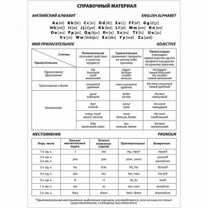 Тетрадь-словарь для записи английских слов А5 48л, скоба, клетка, ЮНЛАНДИЯ, справка, 403566