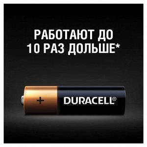 Батарейки КОМПЛЕКТ 4 шт, DURACELL Basic, AA (LR06, 15А), алкалиновые, пальчиковые, блистер