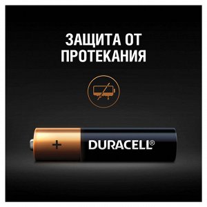 Батарейки КОМПЛЕКТ 4 шт, DURACELL Basic, AAA (LR03, 24А),алкалиновые,мизинчиковые,блистер,(ш/к 2543)