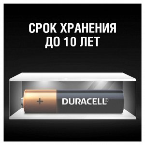 Батарейки КОМПЛЕКТ 4 шт, DURACELL Basic, AAA (LR03, 24А),алкалиновые,мизинчиковые,блистер,(ш/к 2543)