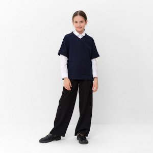 Жилетка для девочки MINAKU: School Collection, тёмно-синяя.