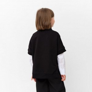 Жилетка для девочки MINAKU: School Collection, чёрная.