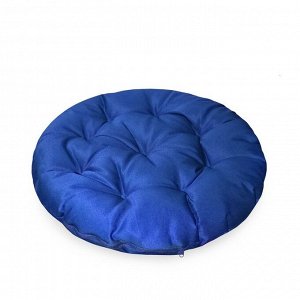Адель Подушка круглая на кресло непромокаемая, размер D60 см, цвет василек, файберфлекс, грета 20%, полиэстер 80%