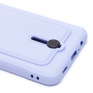 Чехол-накладка - SC304 с картхолдером для "Samsung SM-A125 Galaxy A12" (light violet) (208710)