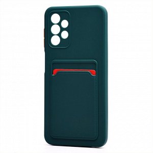 Чехол-накладка - SC315 с картхолдером для "Samsung SM-A135 Galaxy A13 4G" (dark green) (214459)