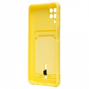 Чехол-накладка - SC304 с картхолдером для "Samsung SM-A125 Galaxy A12" (yellow) (208713)