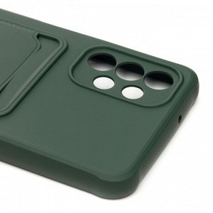 Чехол-накладка - SC304 с картхолдером для "Samsung SM-A135 Galaxy A13 4G" (dark green) (208715)