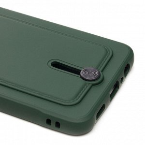 Чехол-накладка - SC304 с картхолдером для "Samsung SM-A135 Galaxy A13 4G" (dark green) (208715)