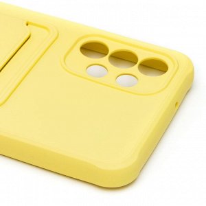 Чехол-накладка - SC304 с картхолдером для "Samsung SM-A135 Galaxy A13 4G" (yellow) (208720)