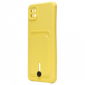 Чехол-накладка - SC304 с картхолдером для "Samsung SM-A226 Galaxy A22s 5G" (yellow) (208727)