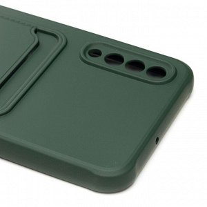 Чехол-накладка - SC304 с картхолдером для "Samsung SM-A307 Galaxy A30s/SM-A505 Galaxy A50/SM-A507 Galaxy A50s" (dark green) (208729)