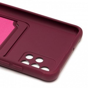 Чехол-накладка - SC304 с картхолдером для "Samsung SM-A515 Galaxy A51 4G" (bordo) (208737)