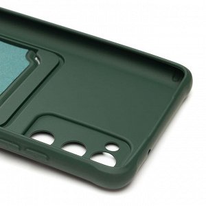 Чехол-накладка - SC304 с картхолдером для "Samsung SM-G780 Galaxy S20FE" (dark green) (208743)