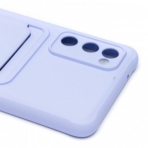 Чехол-накладка - SC304 с картхолдером для "Samsung SM-G780 Galaxy S20FE" (light violet) (208745)