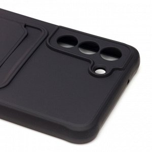 Чехол-накладка - SC304 с картхолдером для "Samsung SM-G990 Galaxy S21FE" (black) (208749)