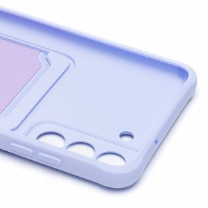 Чехол-накладка - SC304 с картхолдером для "Samsung SM-G990 Galaxy S21FE" (light violet) (208751)